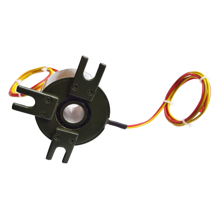 DHK016-2-10A Ingiant hole diameter 16mm through hole slip ring 2channels 10A each for dispensing machines, view 2