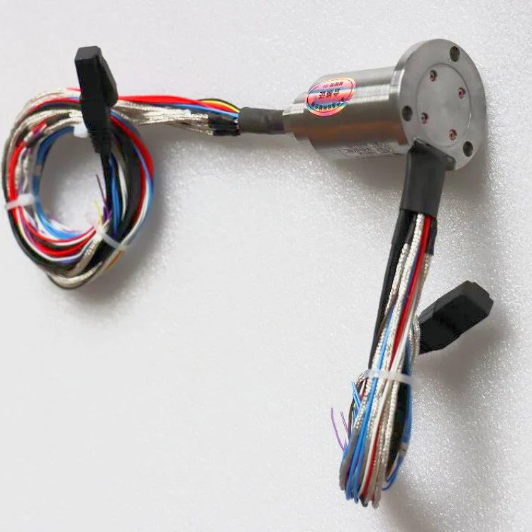DHS033-26 customized solid shaft slip ring low electrical noise 26 channels diameter 33mm, view 2