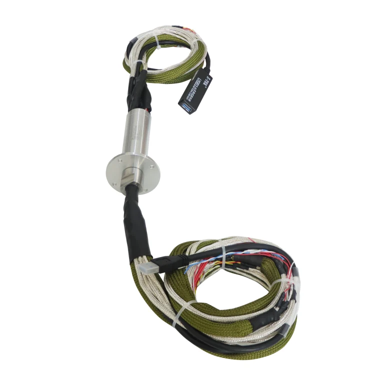 DHS030-35 Solid shaft 30mm series 3.0 USB slip ring for machine vision — usb slip rings manufactured by INGIANT