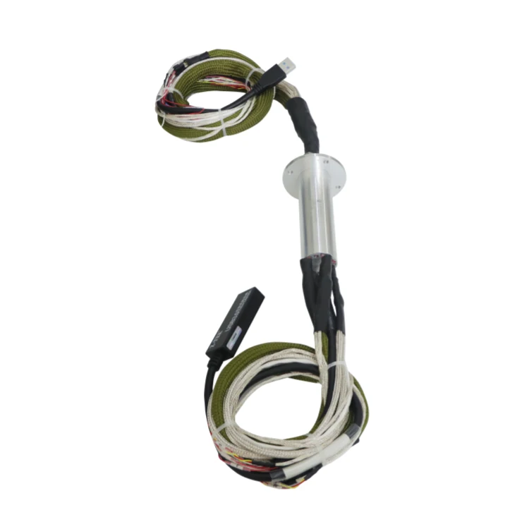 DHS030-35 Solid shaft 30mm series 3.0 USB slip ring for machine vision, view 2