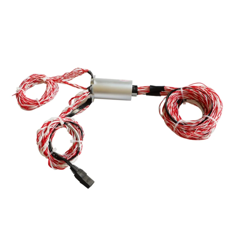DHS035-51 Ingiant out diameter 35mm Gigabit Ethernet slip ring transmit 1 Gigabit Ethernet signal and 42 electrical/signal channels, view 2