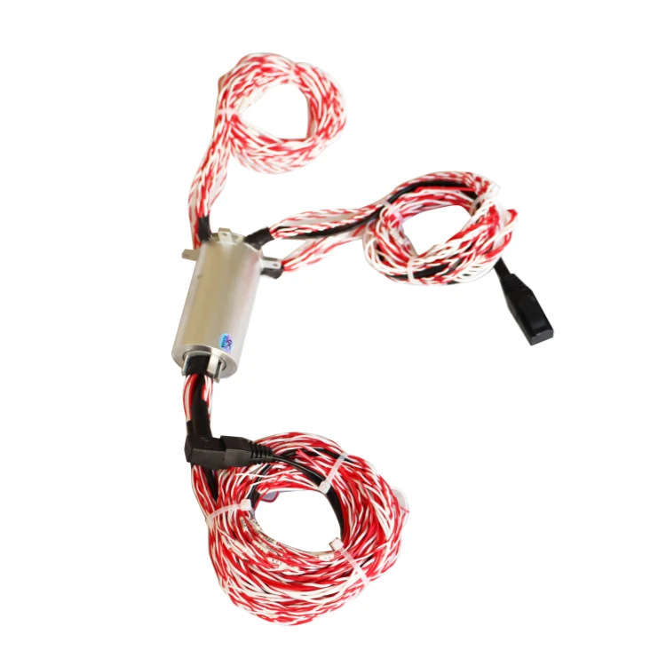 DHS035-51 Ingiant out diameter 35mm Gigabit Ethernet slip ring transmit 1 Gigabit Ethernet signal and 42 electrical/signal channels, view 3