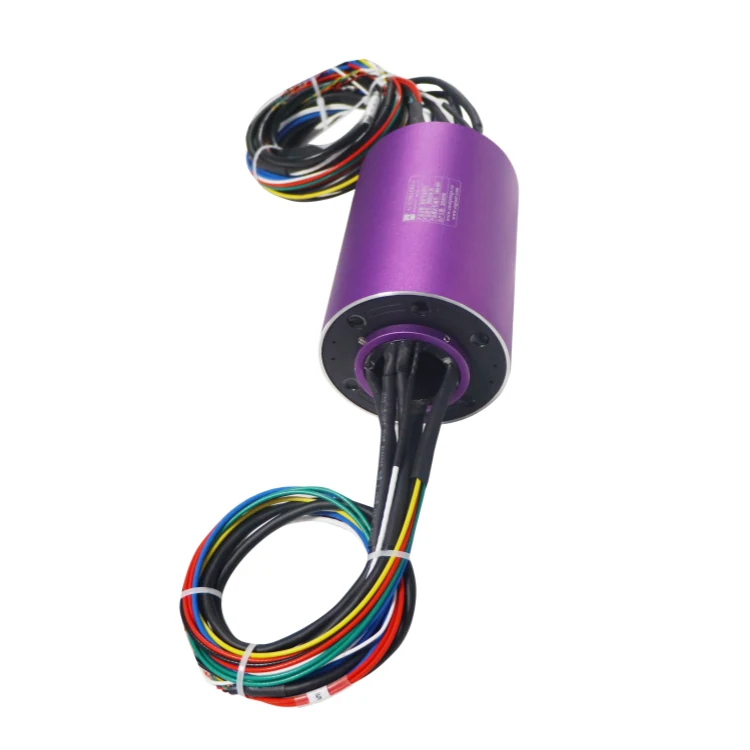 DHK038-26 Ingiant ID 38mm through hole Ethernet slip ring with 1 Gigabit Ethernet channel and 17 channels power/ signal — ethernet slip rings manufactured by INGIANT
