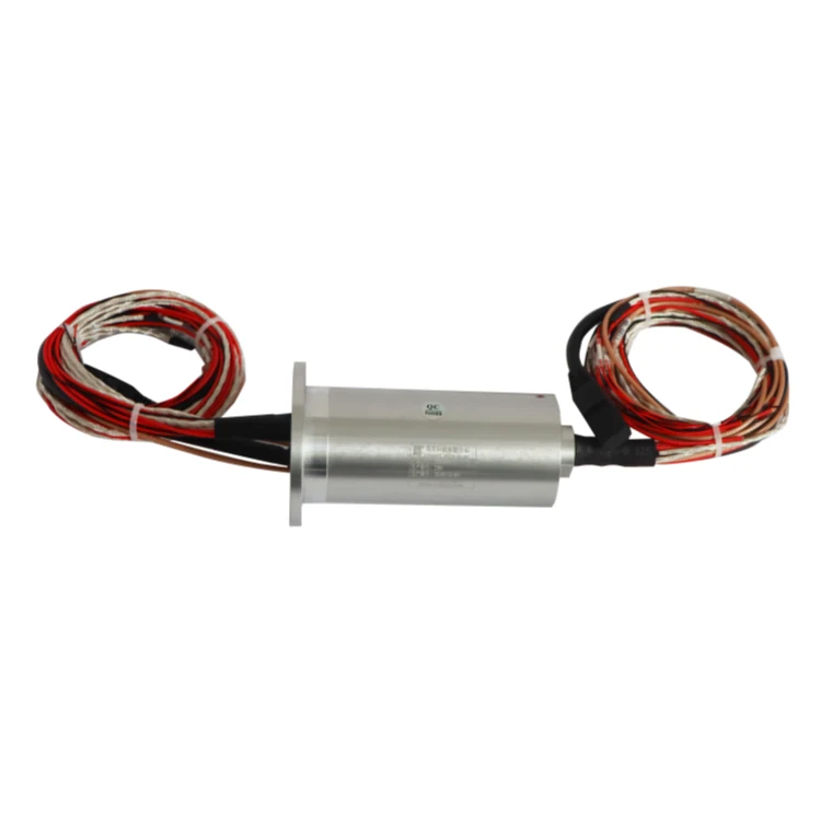 DHS050-27 diameter 50mm Ethernet slip ring with1 channel 1000M Ethernet + 18 channels power/signal, view 2
