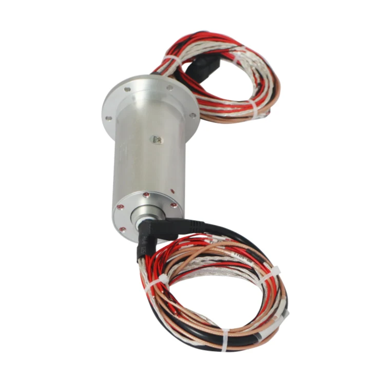 DHS050-27 diameter 50mm Ethernet slip ring with1 channel 1000M Ethernet + 18 channels power/signal, view 3