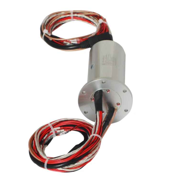 DHS050-27 diameter 50mm Ethernet slip ring with1 channel 1000M Ethernet + 18 channels power/signal — ethernet slip rings manufactured by INGIANT