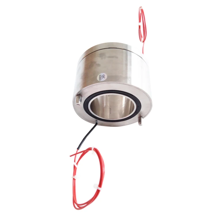 DHK050F-1-10A Standard through hole 50mm waterproof conductive slip ring with 1 channel 10A power — through bore slip rings manufactured by INGIANT