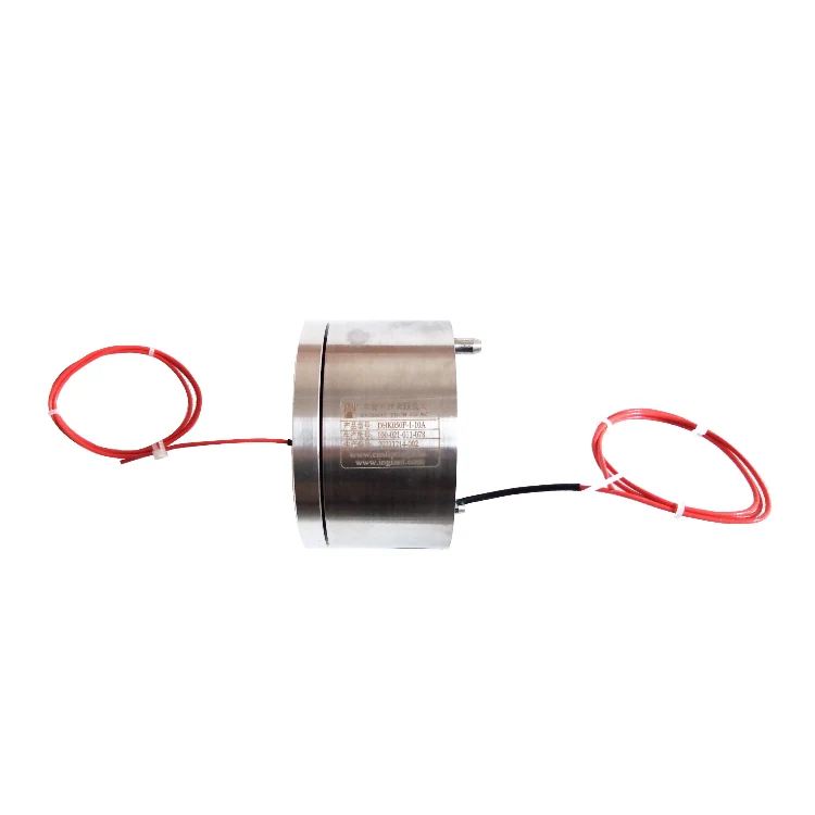 DHK050F-1-10A Standard through hole 50mm waterproof conductive slip ring with 1 channel 10A power, view 3