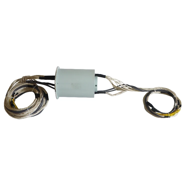 DHK067-32 Ingiant Customized through hole 67mm 2 channels 100M Ethernet slip ring, view 2