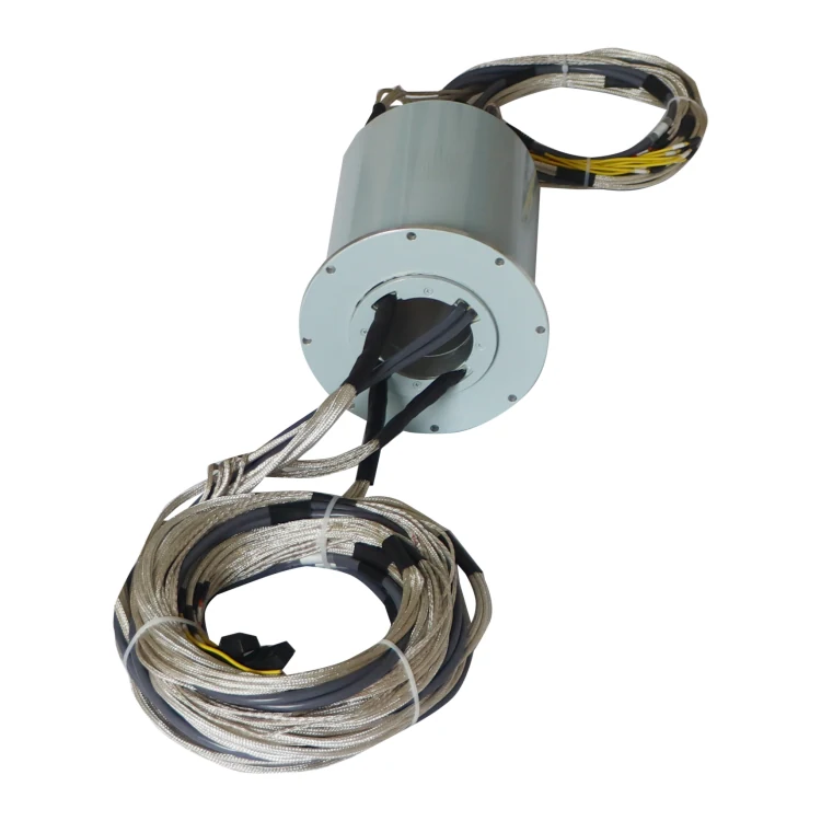 DHK067-32 Ingiant Customized through hole 67mm 2 channels 100M Ethernet slip ring — ethernet slip rings manufactured by INGIANT