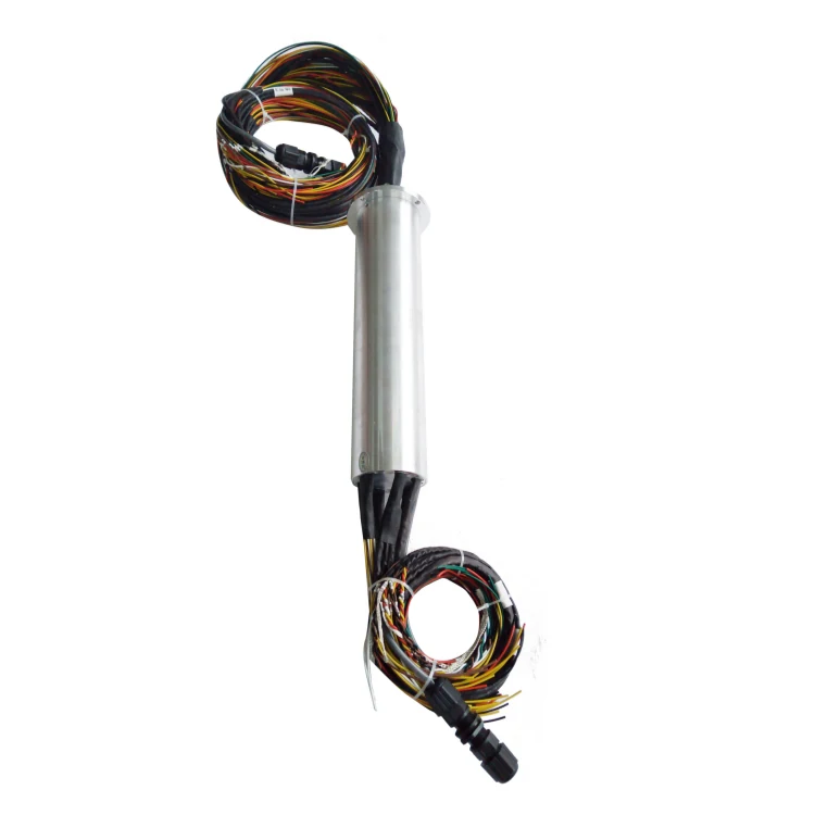 DHS085-106 Ingiant Ethernet slip ring OD diameter 85mm with 1-channel 1000M Ethernet + 97-channel power/signal, view 2