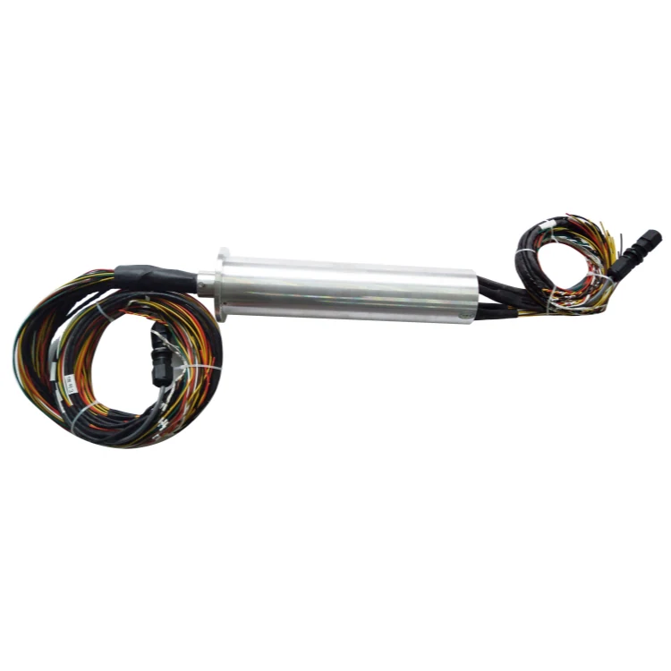 DHS085-106 Ingiant Ethernet slip ring OD diameter 85mm with 1-channel 1000M Ethernet + 97-channel power/signal — ethernet slip rings manufactured by INGIANT