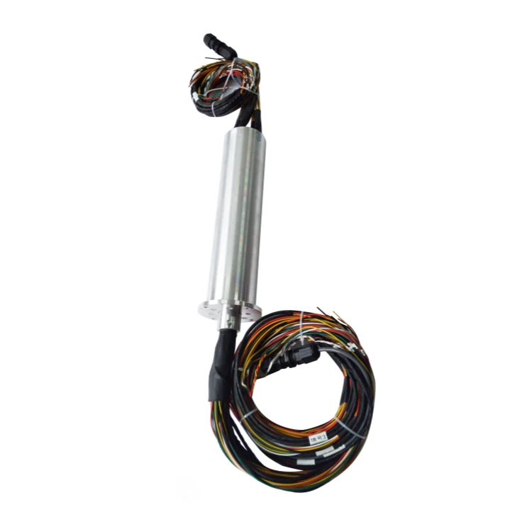 DHS085-106 Ingiant Ethernet slip ring OD diameter 85mm with 1-channel 1000M Ethernet + 97-channel power/signal, view 3