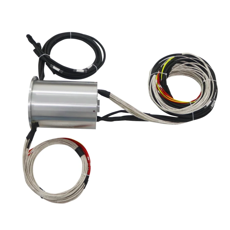 DHK090-47 Standard hole diameter 90mm series Gigabit Ethernet Slip Ring transmission 3channels Gigabit Ethernet signals — ethernet slip rings manufactured by INGIANT