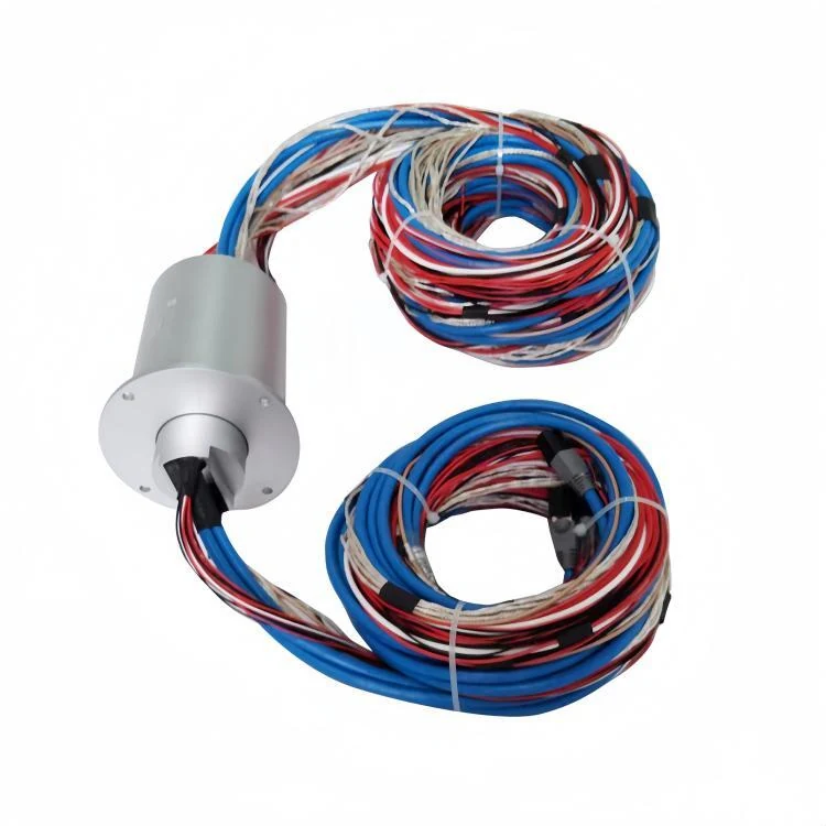DHS098-69 Ingiant Non-standard customization diameter 98mm Ethernet slip ring 69 channels, view 3