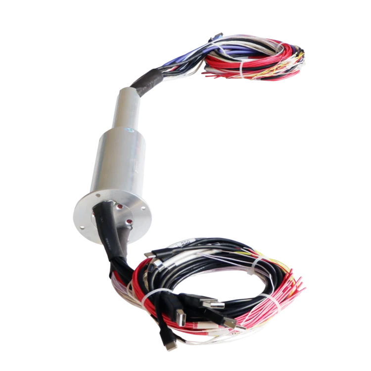DHS050-56-002 DHS series standard automation slip ring ID50mm 56channels — capsulated slip rings manufactured by INGIANT