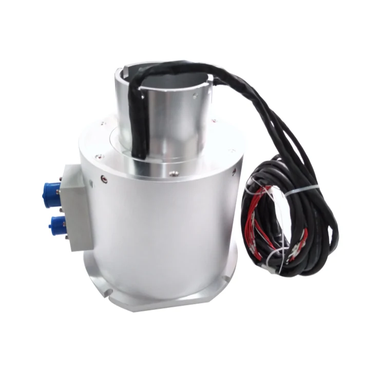 DHK090-22 Standard bore 90mm hollow shaft slip ring with aviation plug, view 4