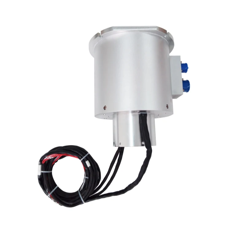 DHK090-22 Standard bore 90mm hollow shaft slip ring with aviation plug — through bore slip rings manufactured by INGIANT