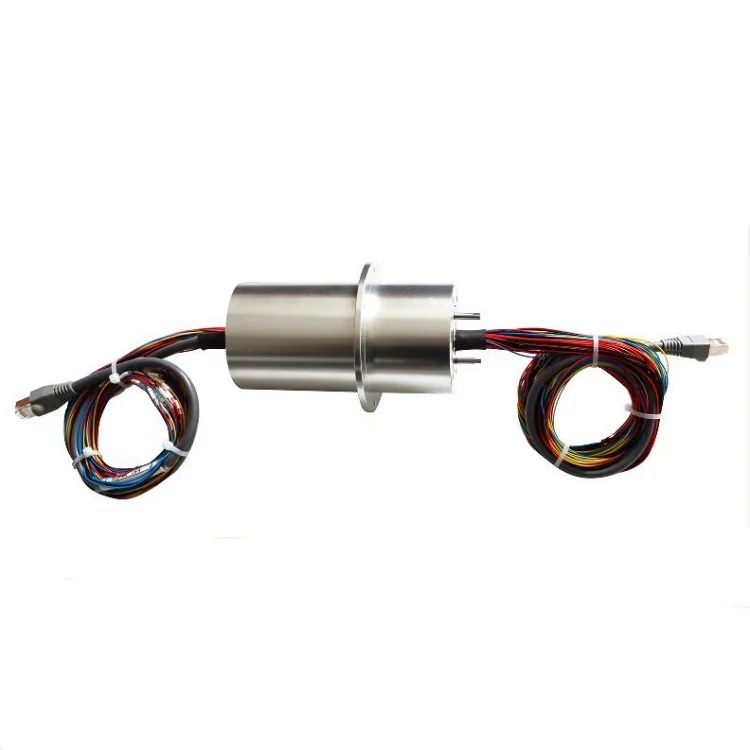 DHS066-61 capsulated conductive slip ring diameter 66mm 61channels for pick and place robot, view 2