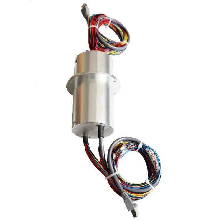 DHS066-61 capsulated conductive slip ring diameter 66mm 61channels for pick and place robot, view 3
