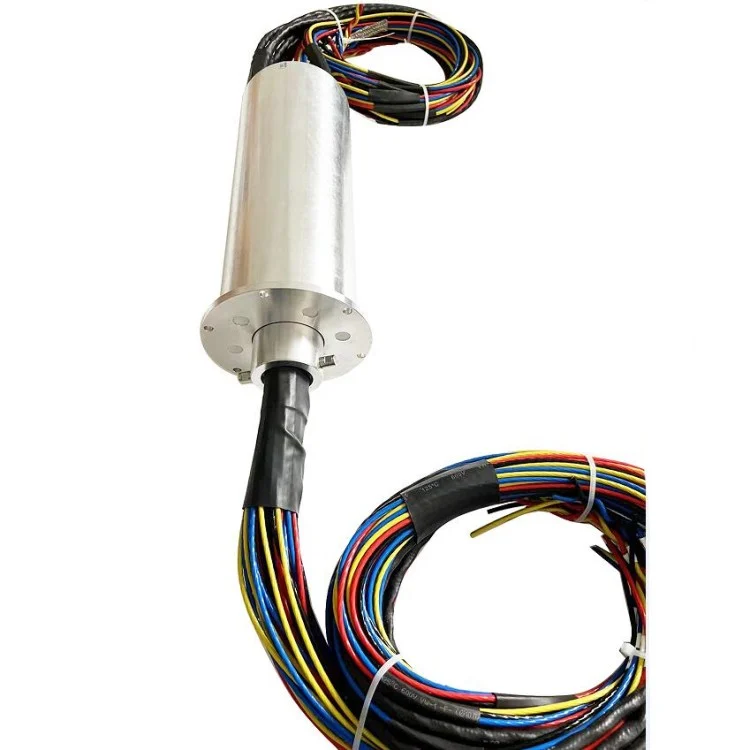 DHS099-53-20A solid shaft conductive capsulated slip ring 50 circuits 20A — capsulated slip rings manufactured by INGIANT