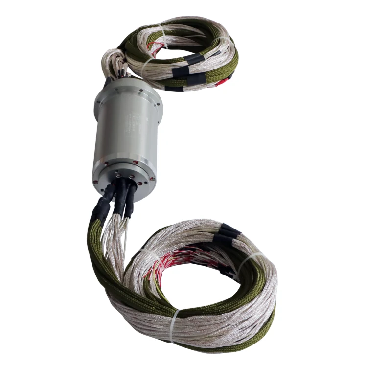 DHS080-64-3A capsulated slip ring 64 channels 3A for power- and signal transmission, view 2