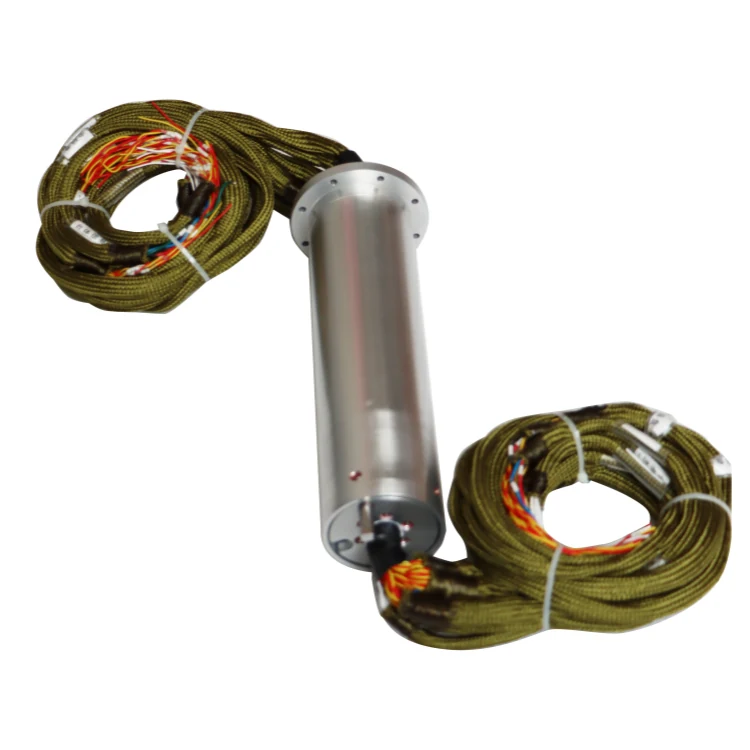 High quality industrial grade conductive automation slip ring diameter 65mm 71 channels with flange — capsulated slip rings manufactured by INGIANT
