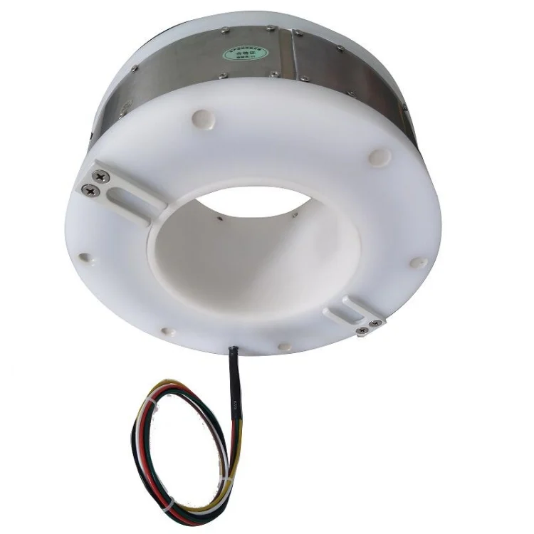 Customization through hole slip ring 130mm 6 channels 10A — separate slip rings manufactured by INGIANT