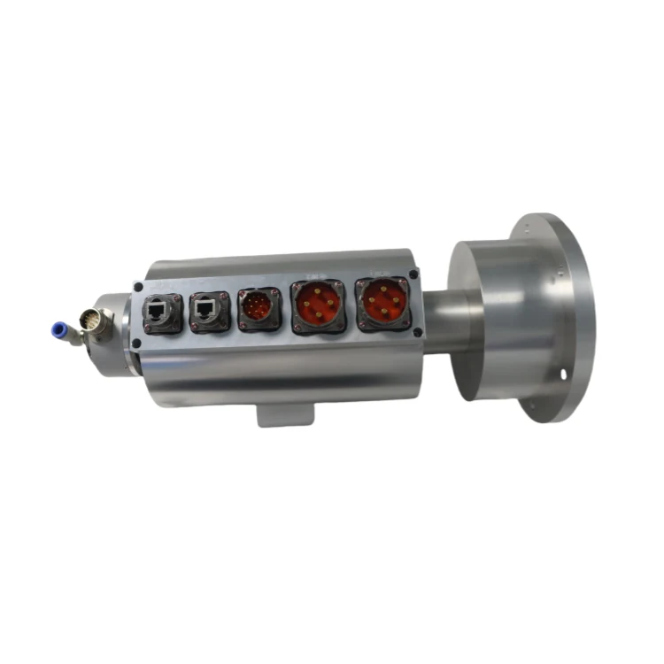 DHS150-34-1Q Ingiant Customized Gas-Electric Slip Ring out diameter 150mm with 1 channel external gas slip ring 34 channels power and signal, view 4