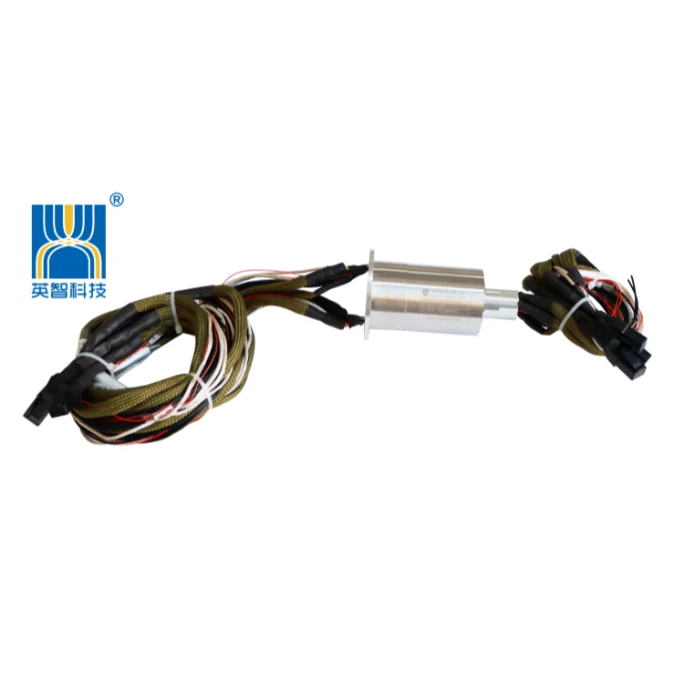 DHS055-53-002 Customized Gigabit Ethernet Slip Ring can be integrated to transmit power and signal., view 2