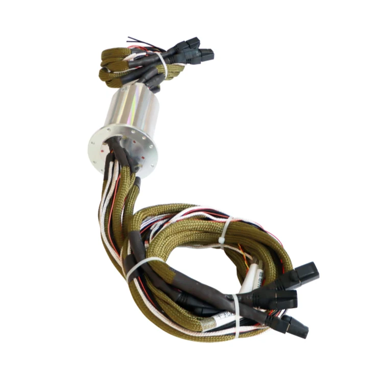DHS055-53-002 Customized Gigabit Ethernet Slip Ring can be integrated to transmit power and signal., view 3