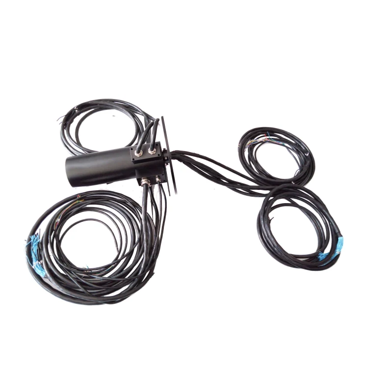 DHS180-98 Ingiant Non-standard customized high current slip ring out diameter 180mm and 98 electrical channels — customized slip rings manufactured by INGIANT
