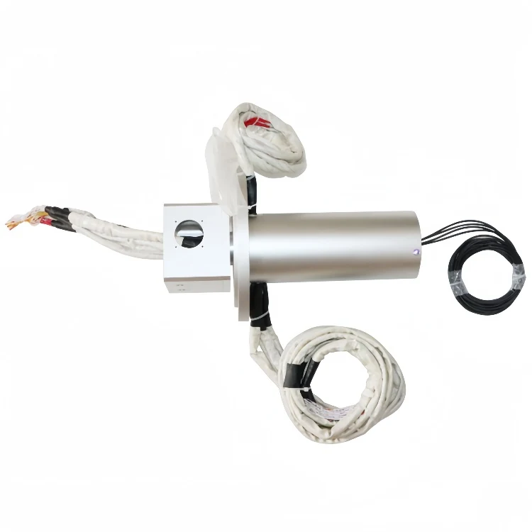 DHS100-92-4F Specially customized photoelectric rotary joint 100mm combination with 4 optical fibers — fiber optic rotary joints manufactured by INGIANT