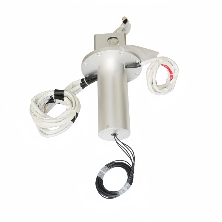 DHS100-92-4F Specially customized photoelectric rotary joint 100mm combination with 4 optical fibers, view 3