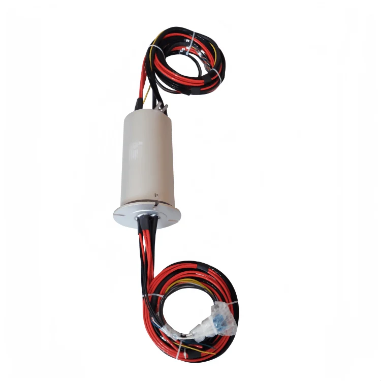 DHS099-16-4F Customized photoelectric slip rings combination 4 optical fibers + 16 power or signals — hybrid slip rings manufactured by INGIANT