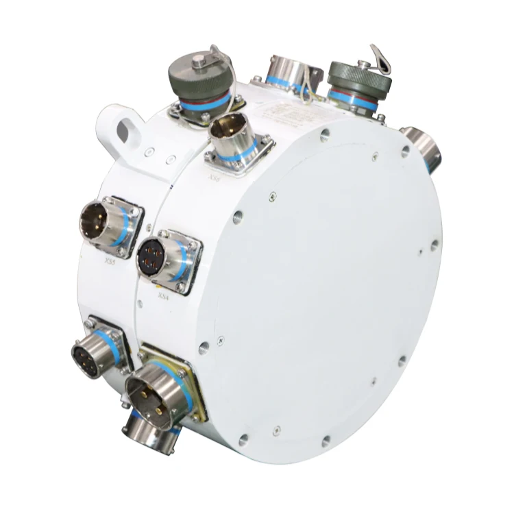 DHS210-69-2F High-end customized photoelectric slip rings, using aviation plug connector, 69 channels power combined with 2 channels optical fiber, view 2