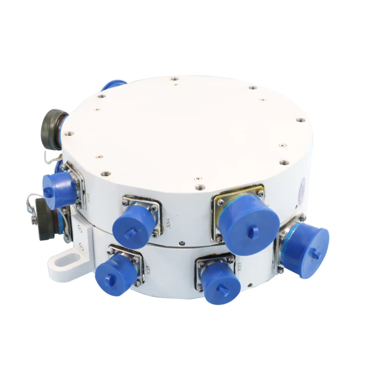 DHS210-69-2F High-end customized photoelectric slip rings, using aviation plug connector, 69 channels power combined with 2 channels optical fiber, view 4