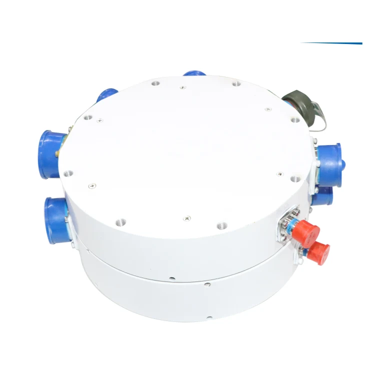 DHS210-69-2F High-end customized photoelectric slip rings, using aviation plug connector, 69 channels power combined with 2 channels optical fiber, view 3