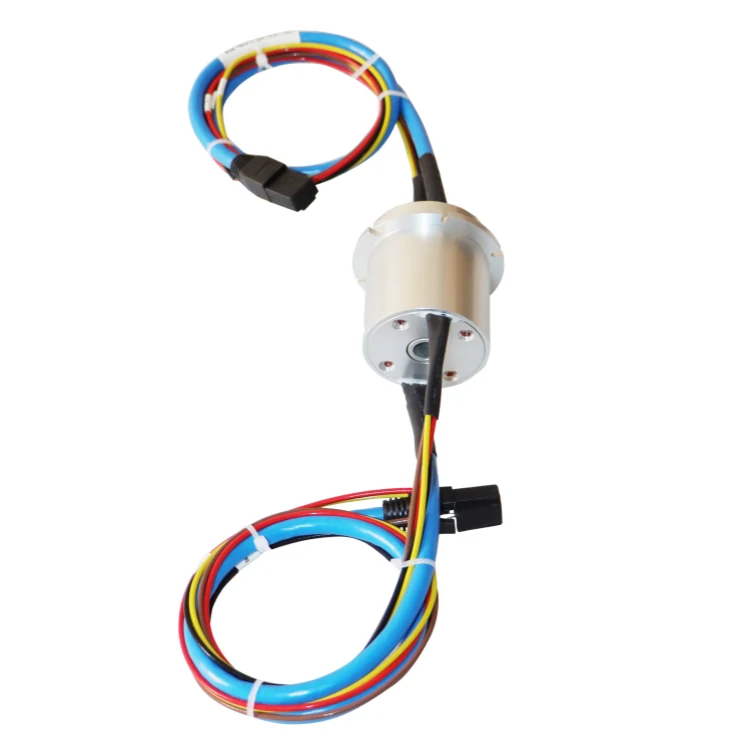 DHK010-13 Ethernet slip ring transmit 1000M Ethernet and 1~13 channels power/signal, view 2