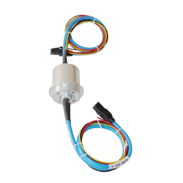 DHK010-13 Ethernet slip ring transmit 1000M Ethernet and 1~13 channels power/signal — ethernet slip rings manufactured by INGIANT