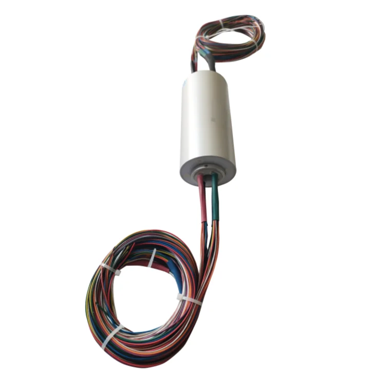 DHK012-48-5A Standard DHK012 series micro-aperture through-hole conductive slip ring 48 channels 5A — through bore slip rings manufactured by INGIANT