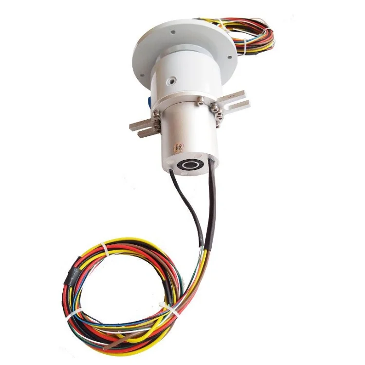 DHK012F-10-1Q Compact Hybrid Slip Rings – 1channel Pneumatic+10channelsElectric — hybrid slip rings manufactured by INGIANT