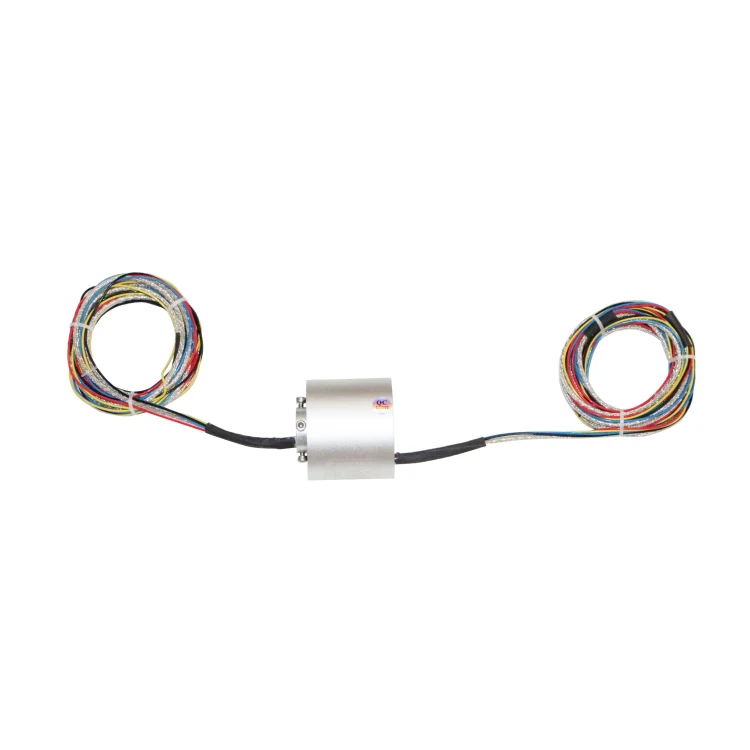 DHK012F-7 waterproof slip ring hole diameter 12mm 10 channels with high protection level, view 2