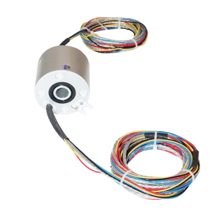 DHK012F-7 waterproof slip ring hole diameter 12mm 10 channels with high protection level, view 3