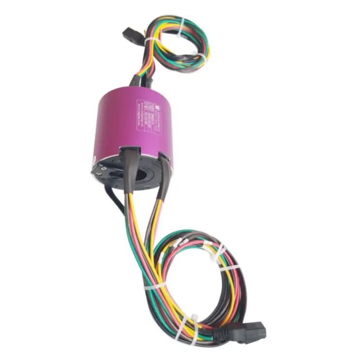 DHK025-19 INGIANT 1000M Ethernet slip ring with hollow shaft hole diameter 25mm 19channels — ethernet slip rings manufactured by INGIANT