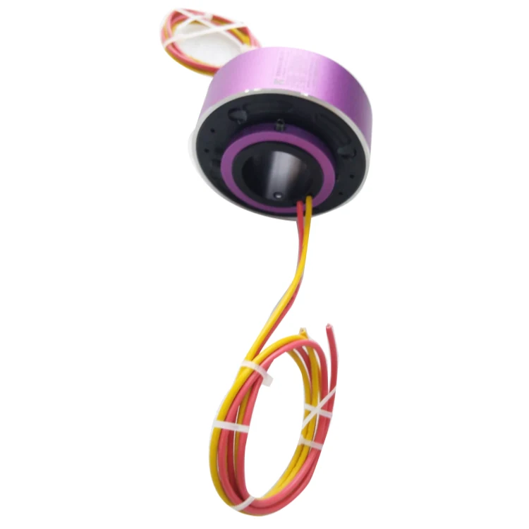 DHK030-2-10A through hole slip ring hole diameter 30mm 2 channels 2A electrical power — through bore slip rings manufactured by INGIANT