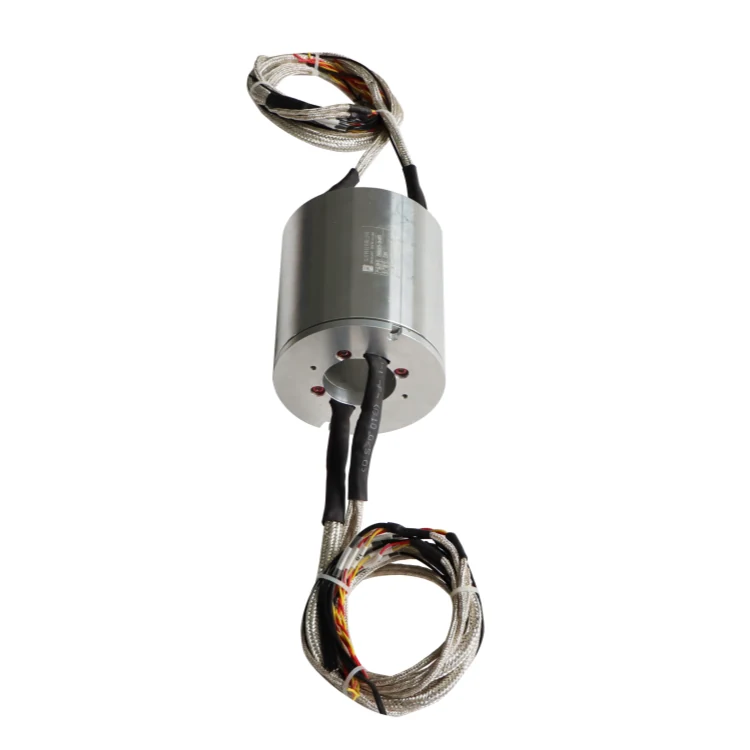 DHK033-16-003 Customized 16 channels through hole slip ring with an inner diameter of 33mm, view 2