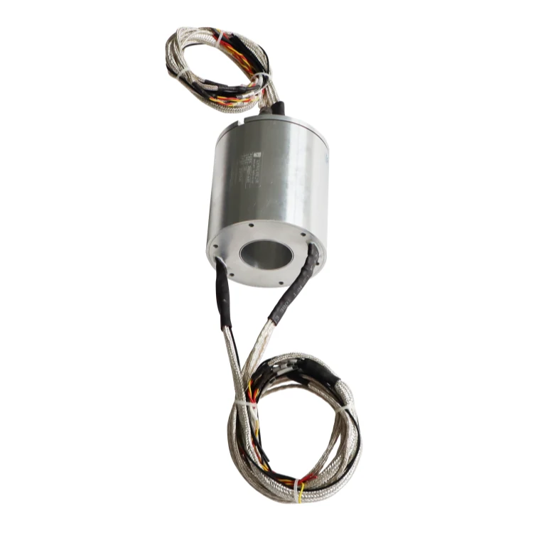 DHK033-16-003 Customized 16 channels through hole slip ring with an inner diameter of 33mm — through bore slip rings manufactured by INGIANT