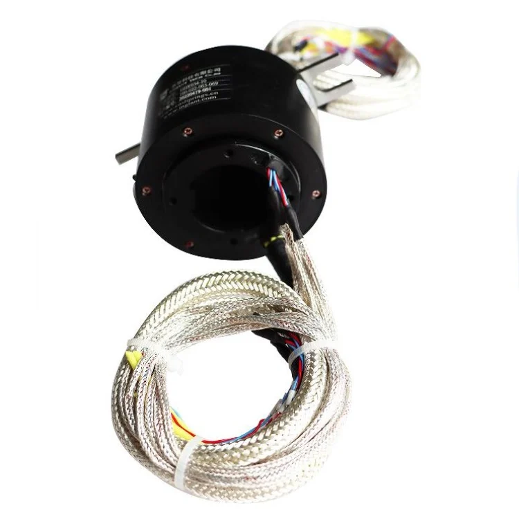DHK034-10 hollow shaft slip ring hole diameter 34mm 10 channels, view 2