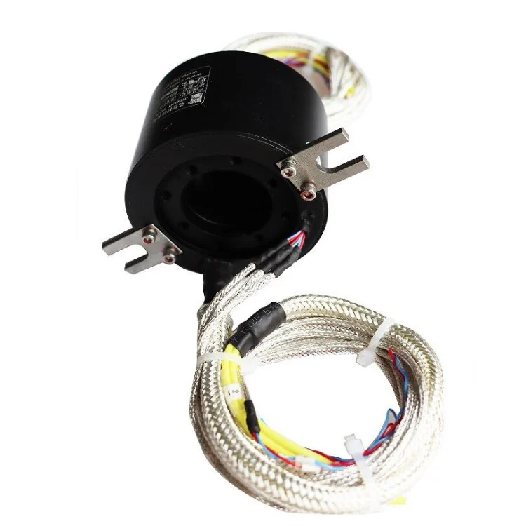 DHK034-10 hollow shaft slip ring hole diameter 34mm 10 channels — through bore slip rings manufactured by INGIANT